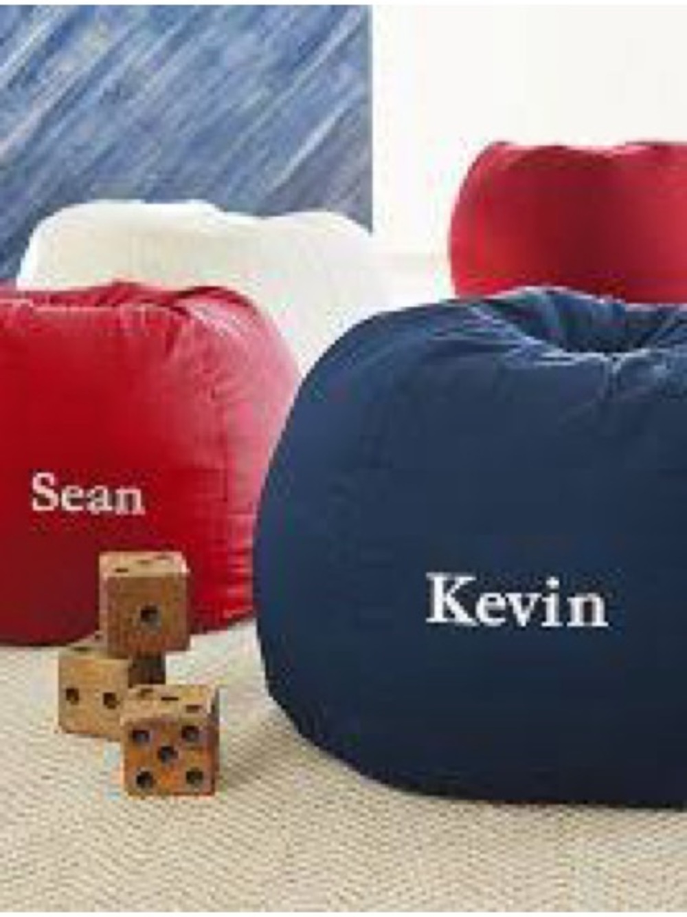 Pottery Barn Kids Red Bean Bag Chair Cover